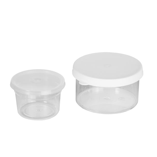 Beaker with snap-on lid PS 25 ml